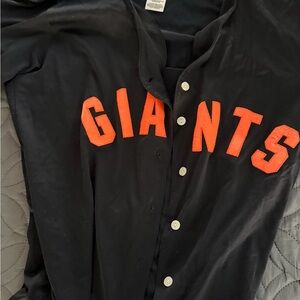 PINK Victoria's Secret Black MLB Collection Shirt